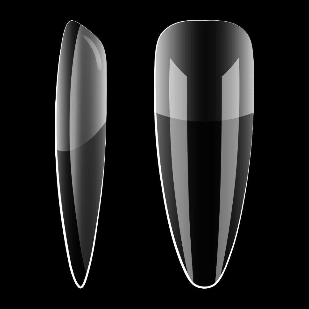 Tips Full Nail Disolubles Cupio - Set 240pcs LONG STILETTO