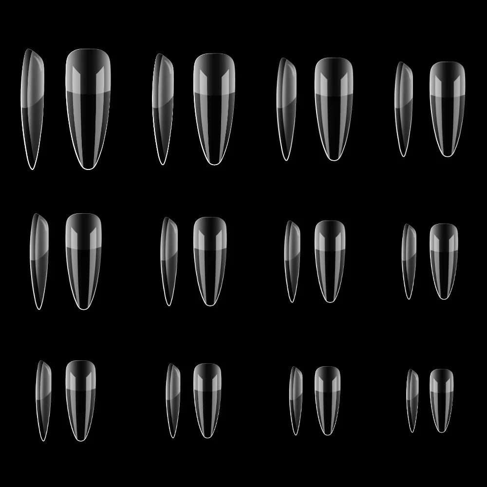 Tips Full Nail Disolubles Cupio - Set 240pcs LONG STILETTO