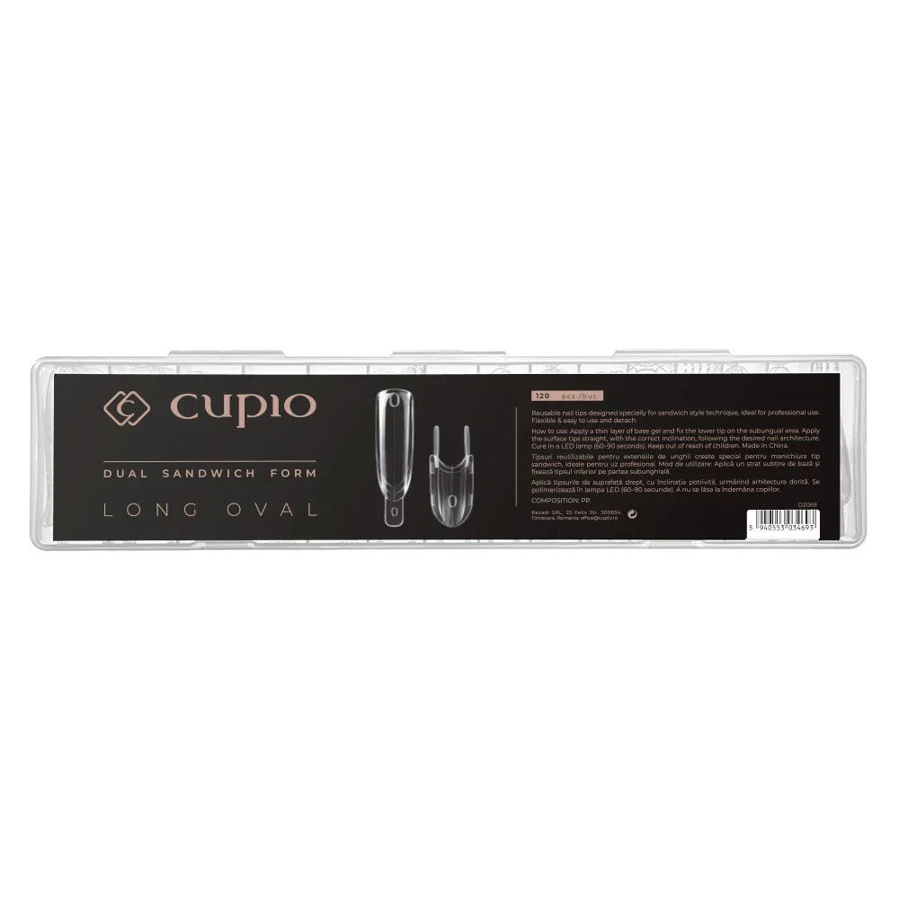 Tips Reutilizables Cupio Dual Sandwich Form - LONG OVAL 120uds